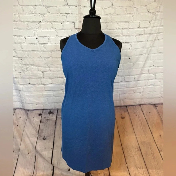 EDDIE BAUER Meadow Trail Tank Dress - 2X Pacific Blue - Picture 2 of 8